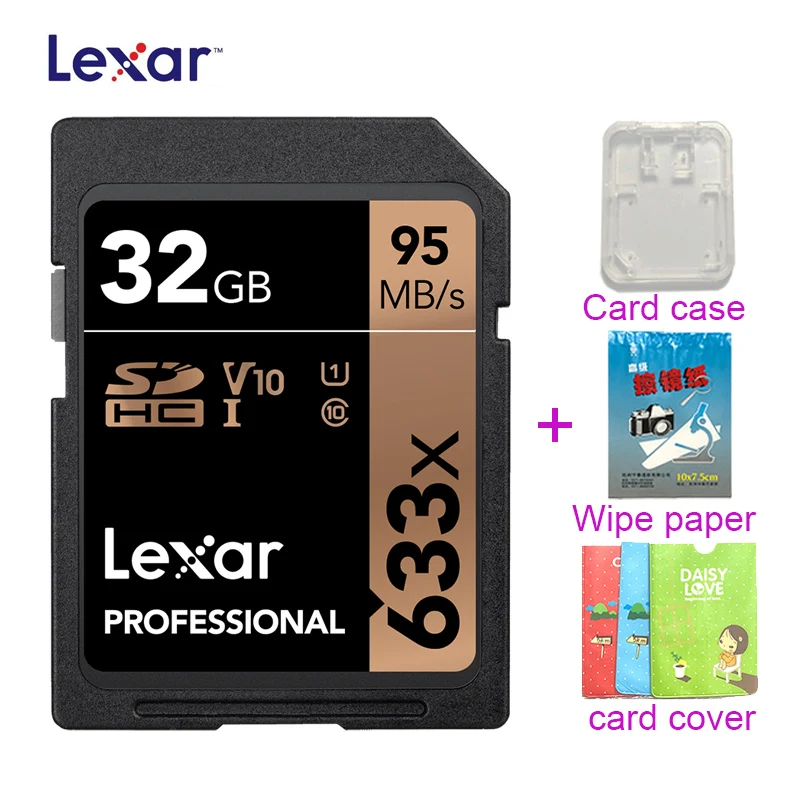 633x SDXC Lexar SD карты UHS-I SD карты 512 ГБ 256 3D 4K видео высокой Скорость Ёмкость SDHC 95 МБ/с. слот для карт памяти для Камера