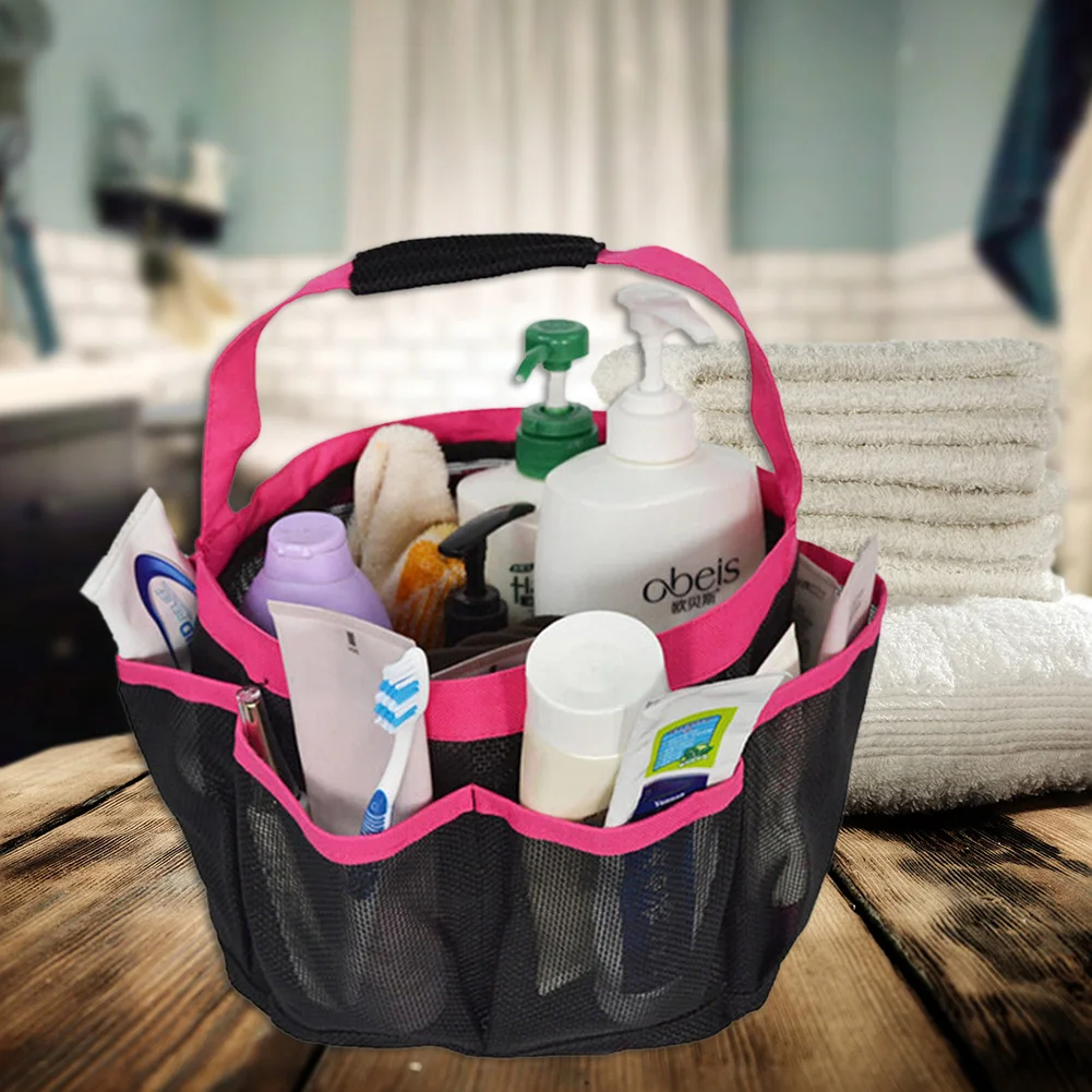 Сетчатая Сумка для душа сумка мытья сухая и влажная Сумочка с разделением