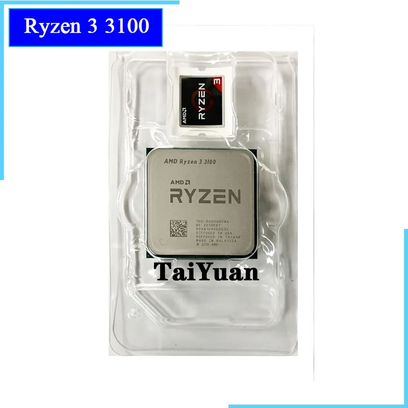 AMD Ryzen 3 3100 R3 6 ГГц четырехъядерный восьмипоточный процессор 65 Вт L3 = 16M 100-000000284