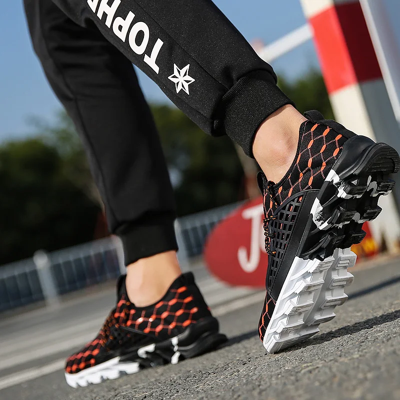 

Men Breathable Mesh Running Shoes Comfortable Sneakers Male Trainers Athletic Outdoor Sports Shoes Jogging Shoes