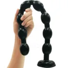 Длинный анальный фаллоимитатор, очень большие анальные шарики из мягкого силикона, мастурбатор для женщин и мужчин, стимулятор простаты, интимная игрушка для взрослых