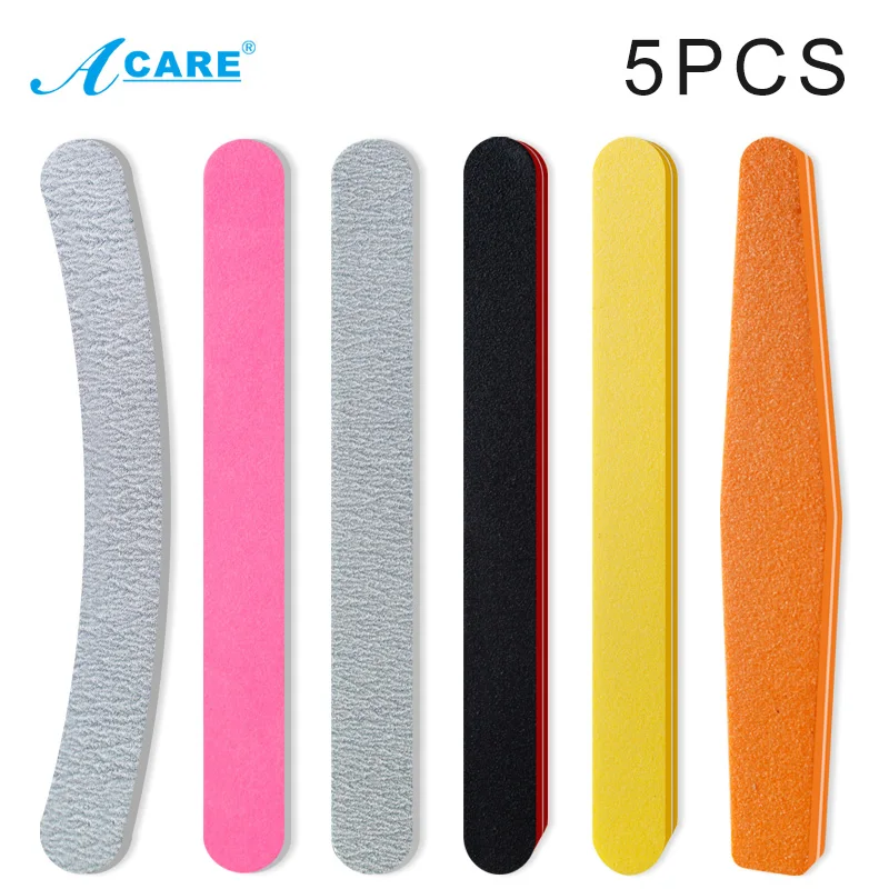 Пилка для ногтей оранжевая призматическая 150/180 профессиональная шлифовальная