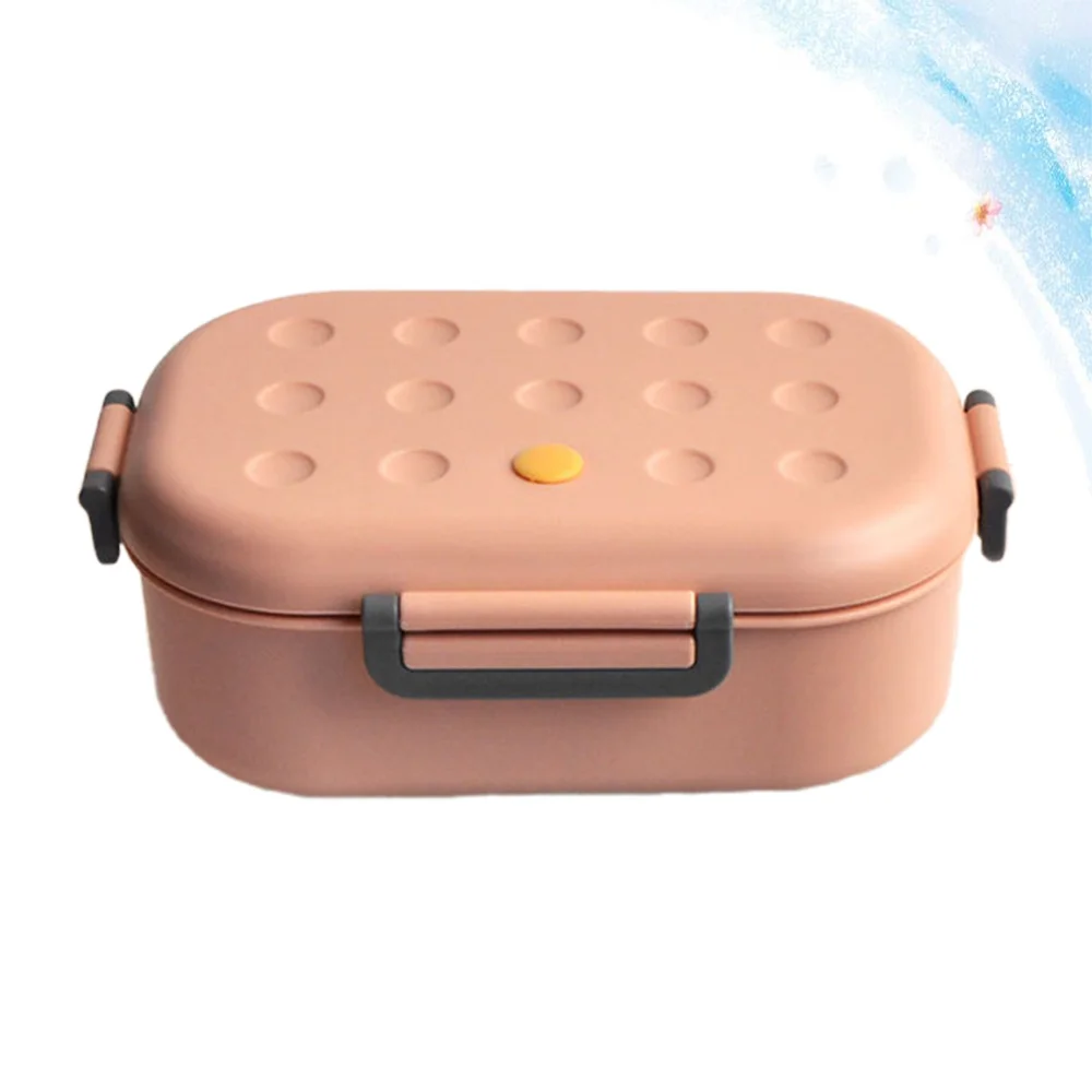 

1000ml Vintage Bento Box Plastic Lunch Box Poratable Functional Lunch Box Bento Box (Random Color)