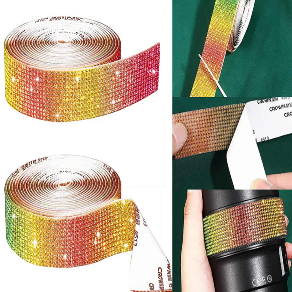 Самоклеящаяся лента с кристаллами Стразы наклейка сделай сам алмазная