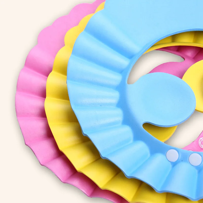 EVA Adjustable Shampoo Cap Durable Baby Bath Visor Hat Baby Shower Protect Eye Water-proof Hair Wash Shield For Infant Baby Toys