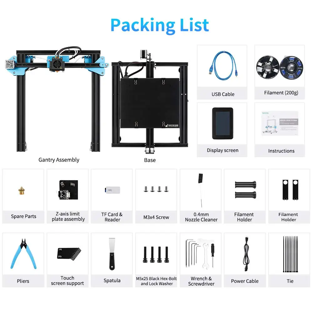 Новый полностью металлический двойной экструдер Sovol SV02 для 3D принтера TMC2208