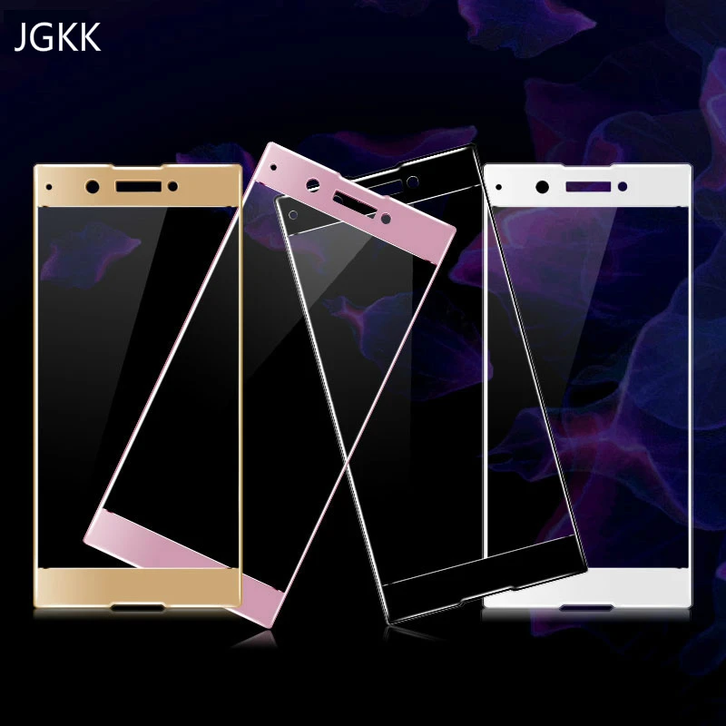 Защитное стекло JGKK закаленное с полным покрытием для Sony Xperia XA1 XA2 Plus XA3 Ultra XZ2 XZ4 10