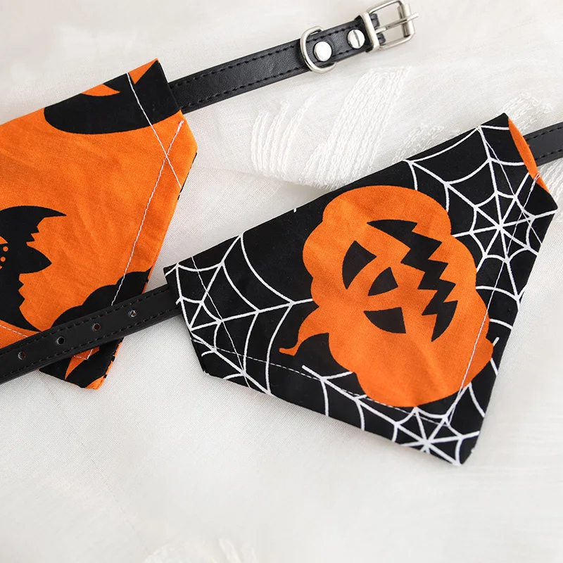 Ошейник для кошки на Хэллоуин с бантиком ошейник котенка колокольчиком