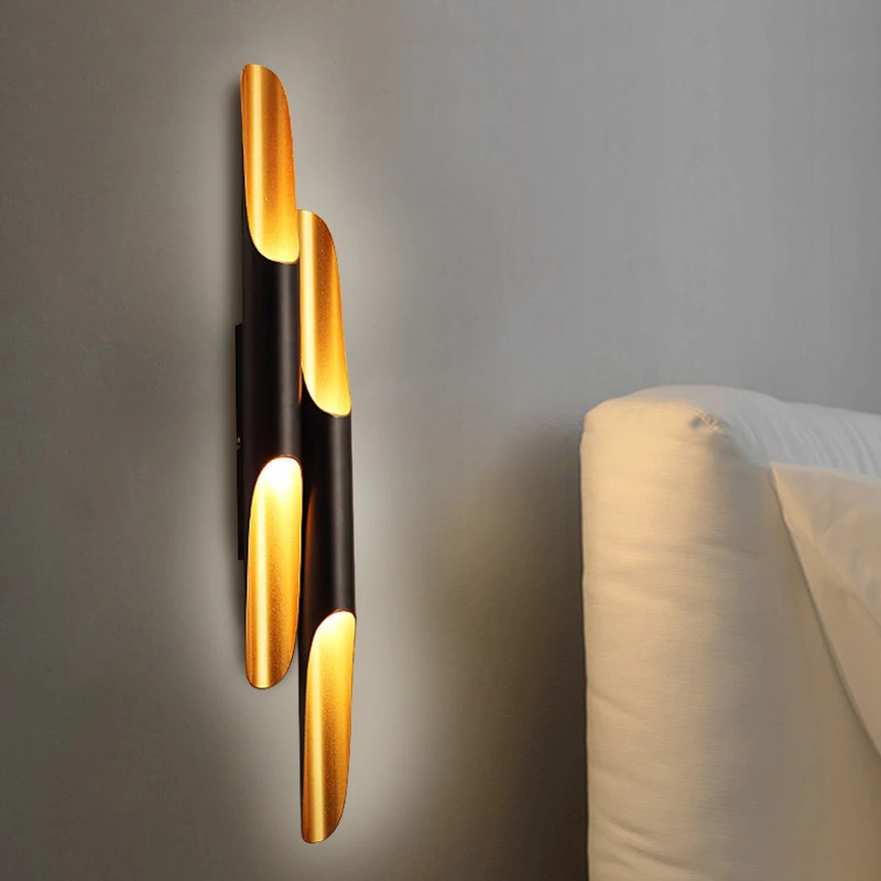 Modern Wall Lamps LED Black Sconce Living Room Bedroom Bedside Lamp Aisle Lighting Art Decor Light Fixtures indoor Lighting