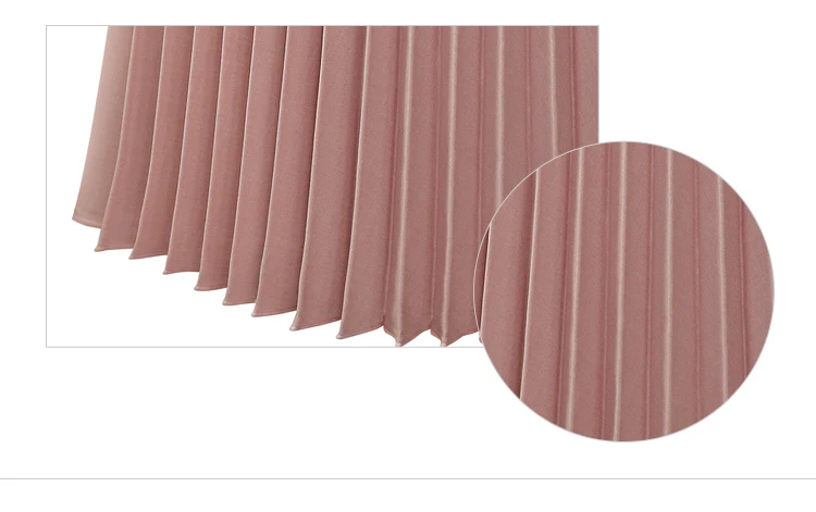 Spring 2019 Women Long pleated skirt Metallic Pleated Skirt Midi High Waist Elascity Casual Party N2038 | Женская одежда