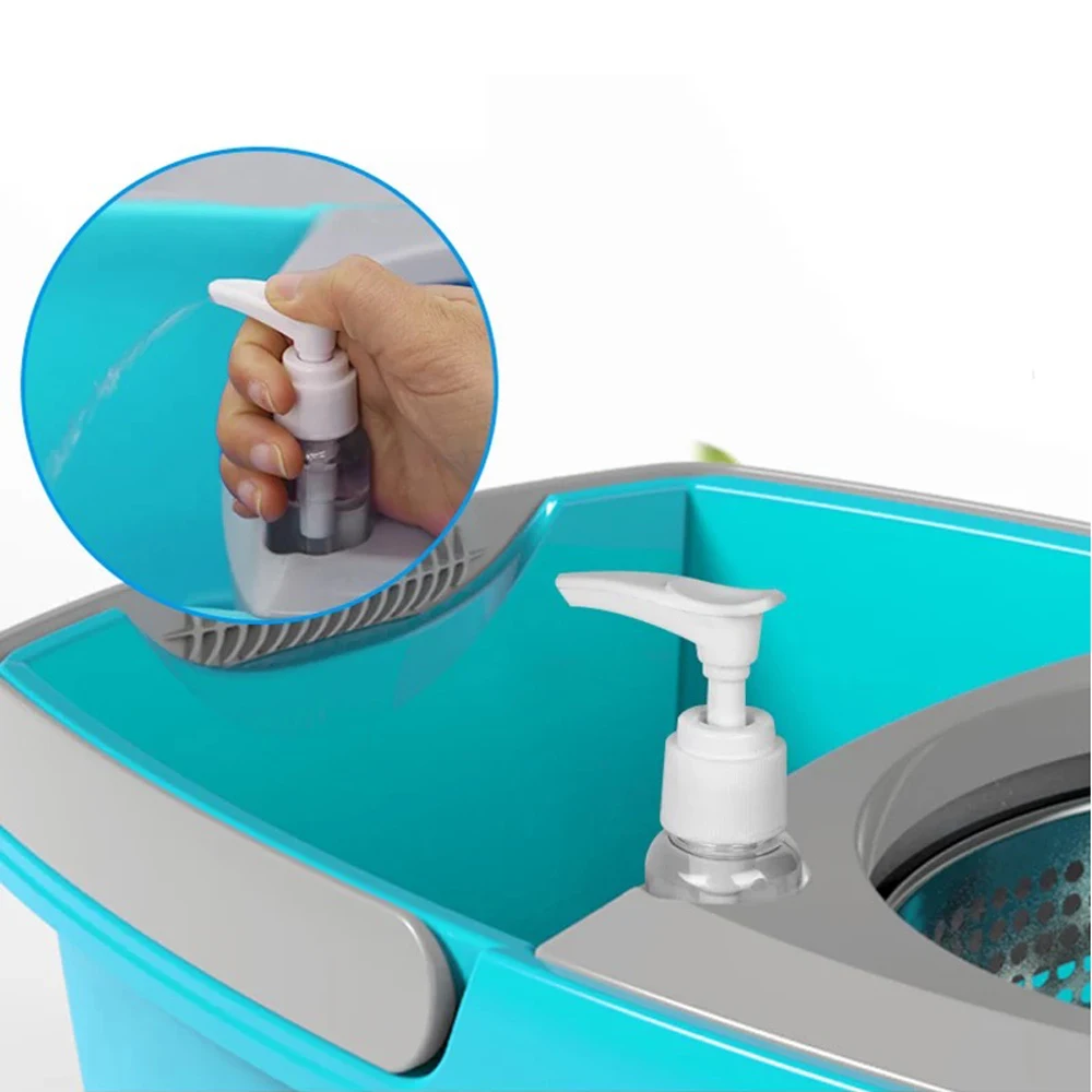 Швабра для мытья ведра влажной и чистящей системы волшебное колесо из микрофибры