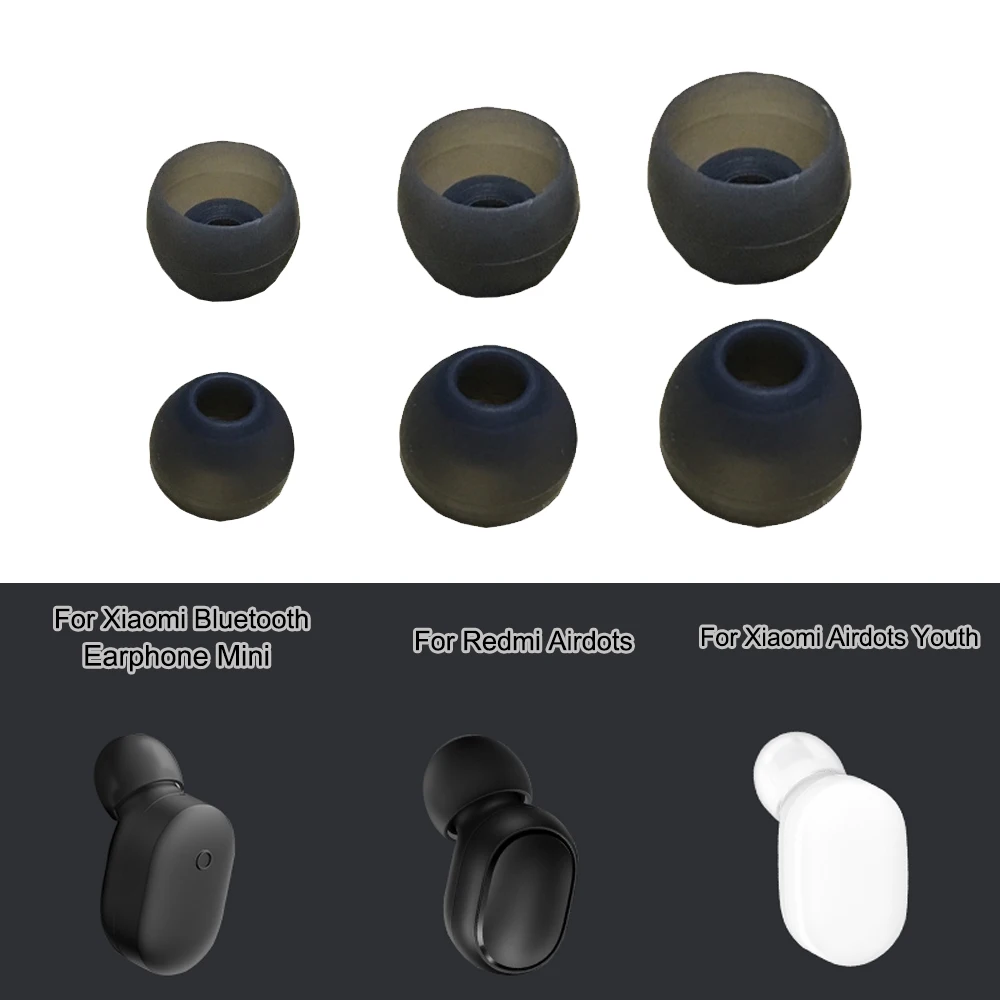 Силиконовые наушники-вкладыши аксессуары для Redmi Airdots Xiaomi Youth Mini беспроводные
