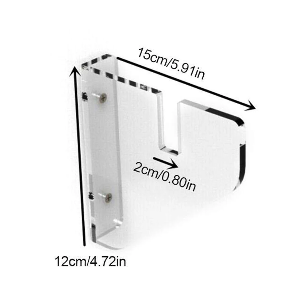 

1Pair Skateboard Wall Mount Display Rack Adjustable Acrylic Invisible Longboards Display Shelf Transparent DIY Home Decoration