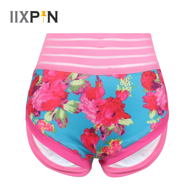 

Summer Women Shorts Casual Sports Shorts High Waist Elastic Striped Ruched Butt Lifting Stretchy Booty Shorts Gym Fitness Shorts