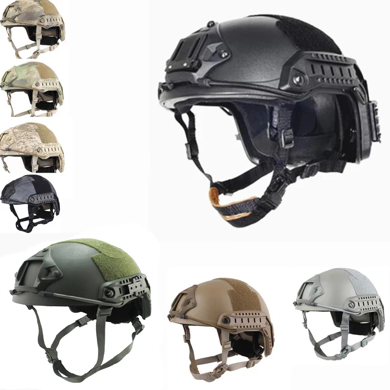 ABS Camouflage War game FAST MH Helmet Airsoft Gear Paintball Head Climbing Protective Helmet For Paintball Wargame Army airsoft