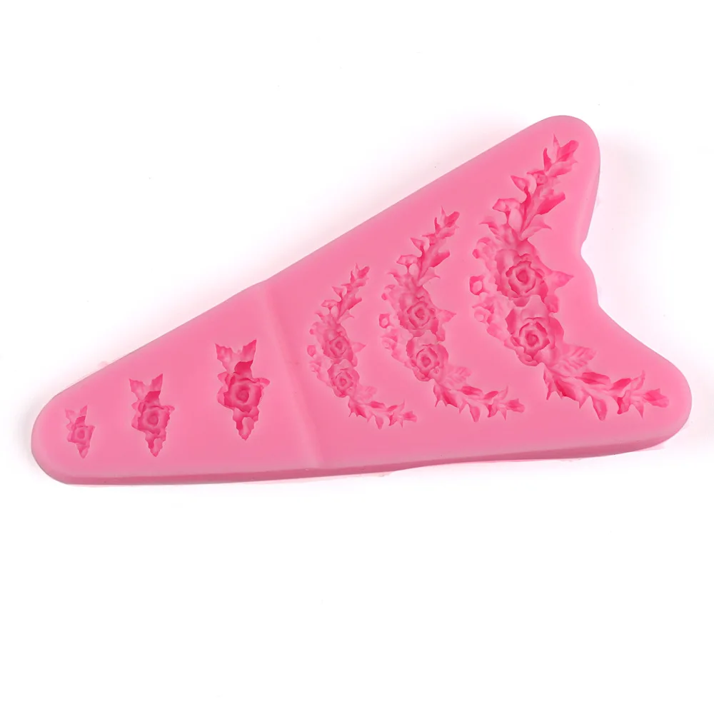 Силиконовая форма сделай сам для украшения свадебного торта помадки 3D