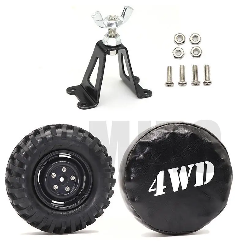 

Hdrc Spare Tire Frame Metal Spare Tire Bracket Wheel Bracket For 1/10 Axial Scx10 Rc4wd D90 D110 Rc4wd Trx4 Cc01 Rc Crawler