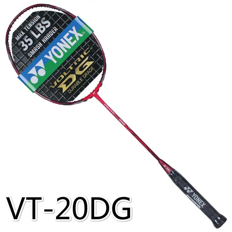Оригинальная профессиональная ракетка для бадминтона Yonex высокого напряжения VT наноуглеродное волокно вольтрическая ракетка для бадминтона с сумкой - Цвет: VT 20DG