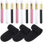 Щетка для чистки ресниц, шампунь, щетка для ресниц, бровей, носа, черных точек, Очищающая щетка, спа, повязка на голову для лица, инструменты для наращивания ресниц