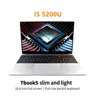 Ноутбук Intel Core I5-5200U, 15,6 дюйма, 8 Гб ОЗУ, 128256 Гб SSD, металлический, для бизнеса, офиса