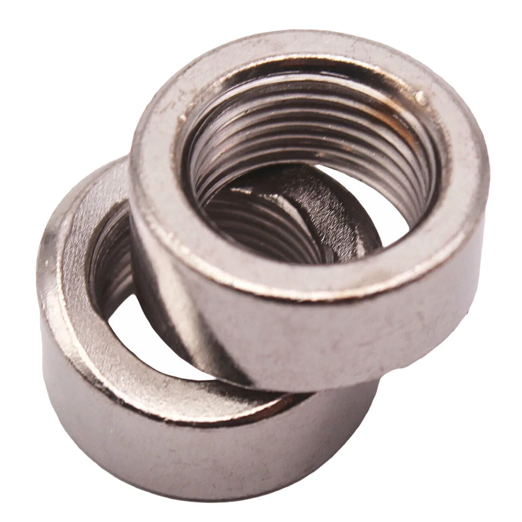

2x M18x1.5mm Thread Nuts O2 Oxygen Sensor Stepped Mounting, 304 Stainless Steel