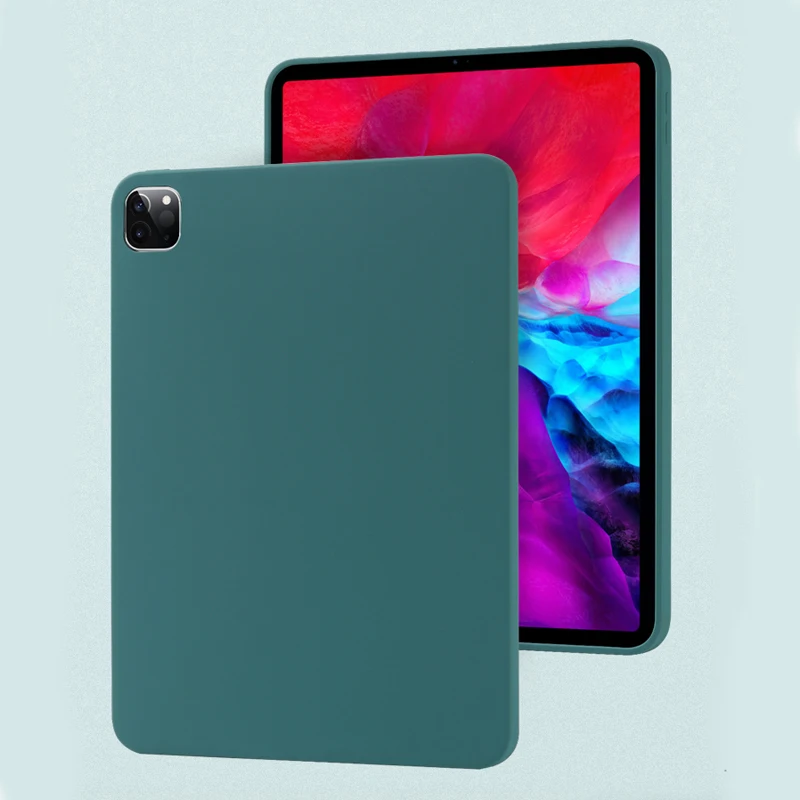 

For iPad Pro 2020 11 12.9 10.5 Case Liquid Silicone Cover For iPad Mini 4 5 10.2 2019 For iPad 2018 9.7 10.9 Case
