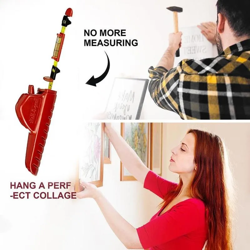 

Hang-o-matic All-in-one Picture Hanging Tool Multifunctional Photo Hanging Tool Home Decor Picture Suspension Tool