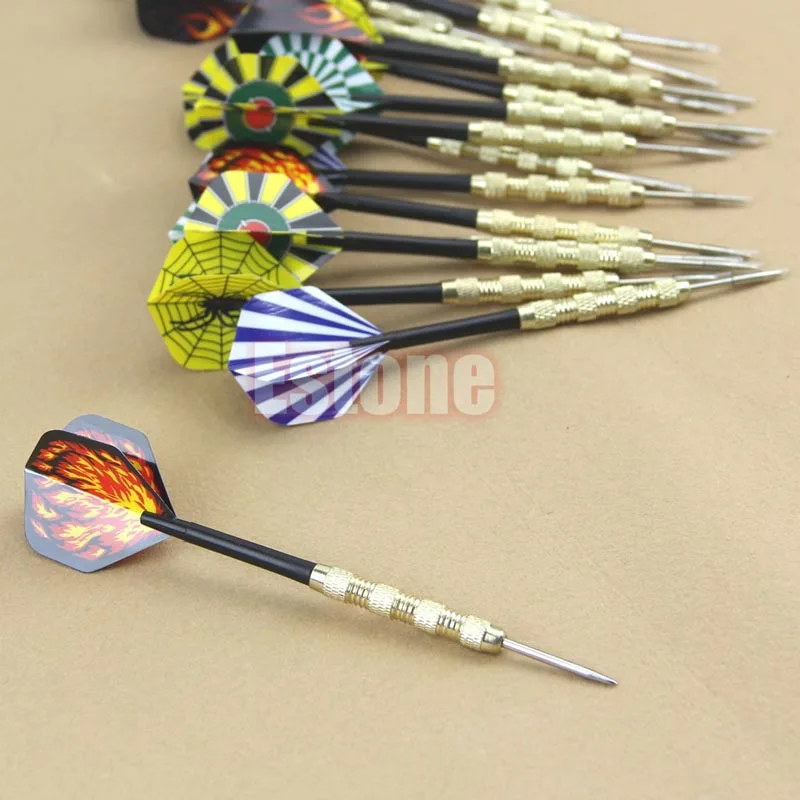18 шт. (6 комплектов) профессиональные стальные наконечники для дротиков с