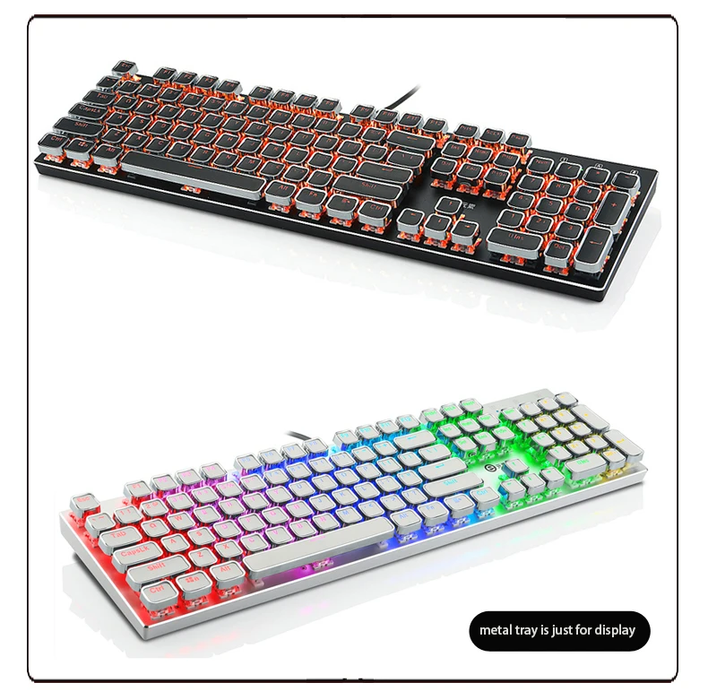 Стимпанк пишущая машинка ключ крышка s для Cherry MX Outemu механическая клавиатура двойная съемка 104 клавиши Металл ощущение PBT ключ крышка