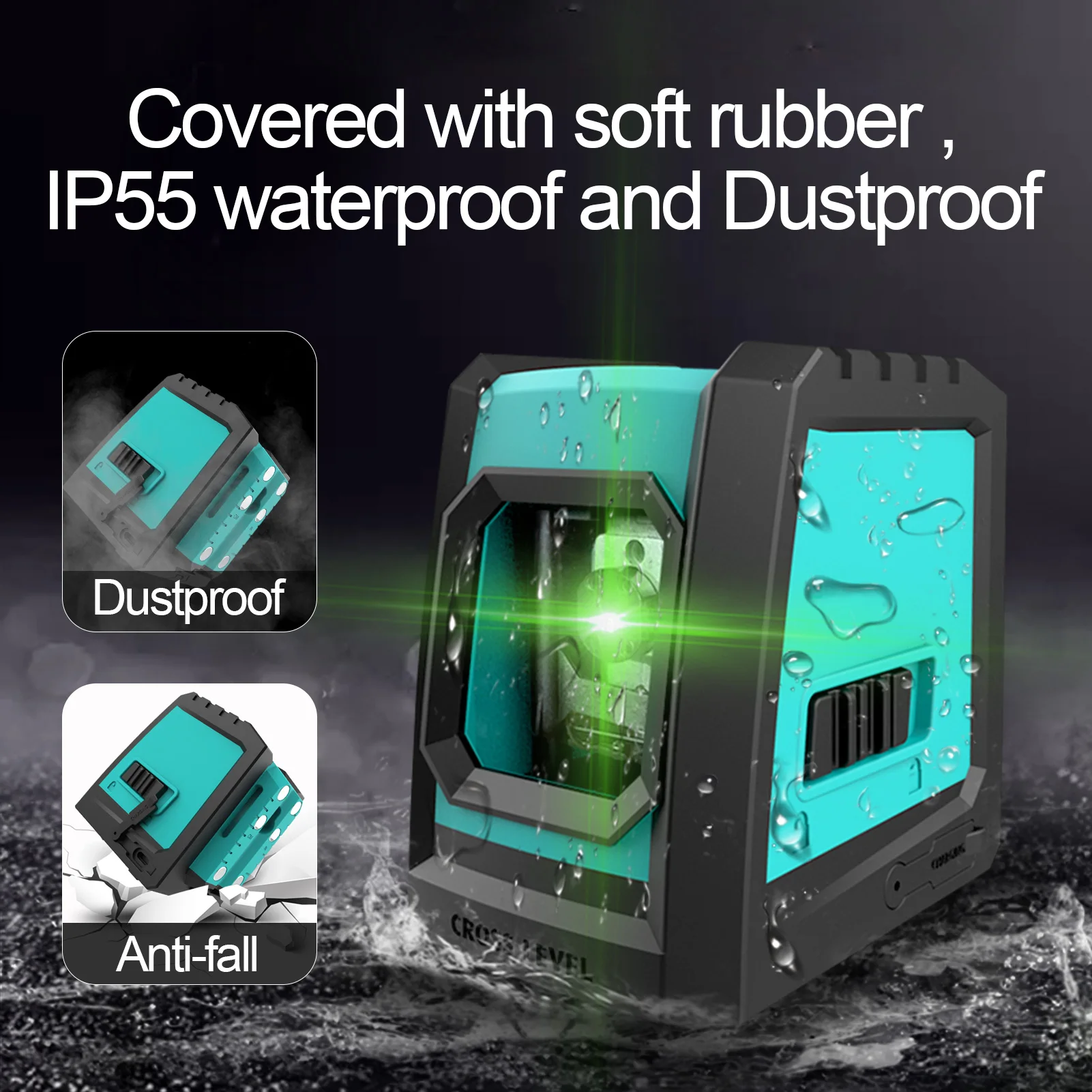 Лазерный уровень Mileseey L52G/R перезаряжаемый самовыравнивающийся нивелир с 2