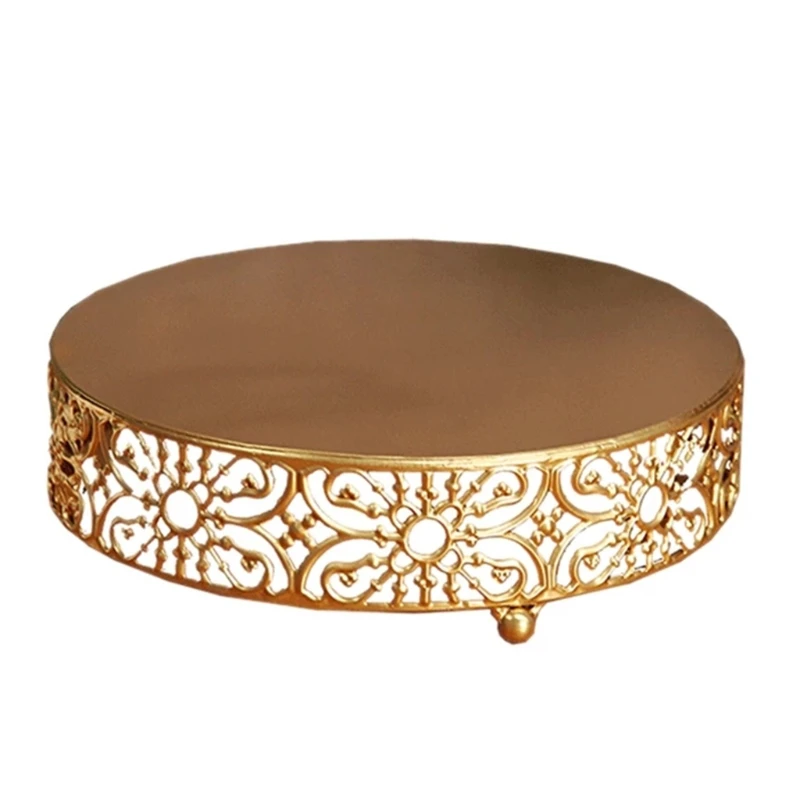 Золотой свадебный поднос для десертов подставка торта тарелка конфет на свадьбу