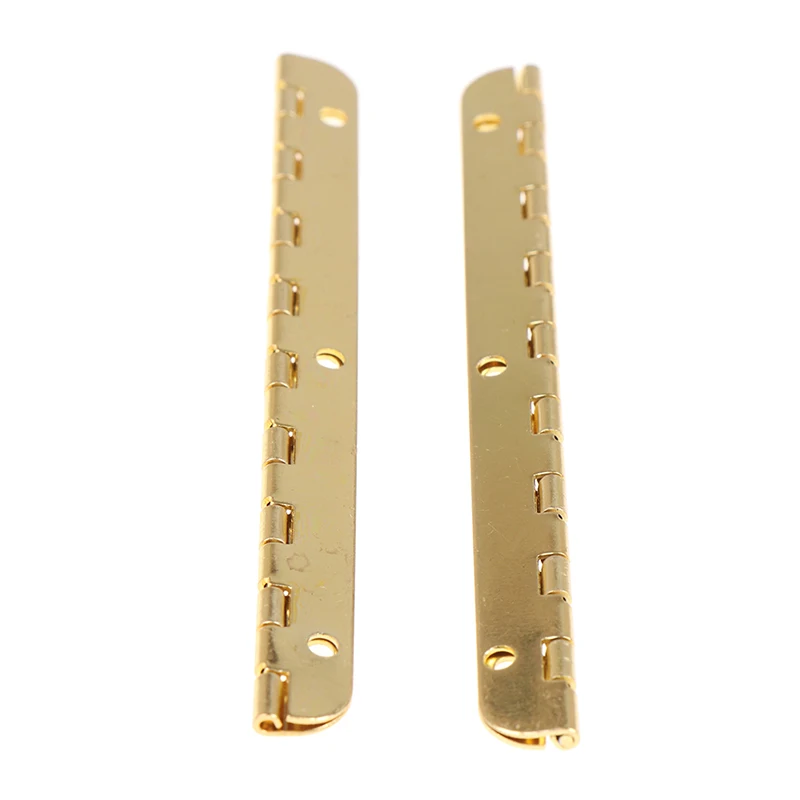 2PC/Lot Long Gold Metal Hinges For Furniture Cabinet Wooden Gift Box Antique Decorative Fittings Hardware | Обустройство дома