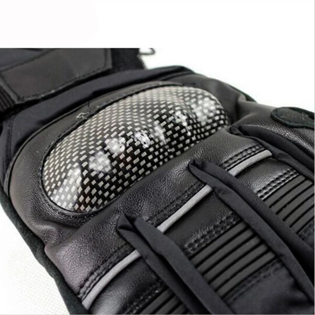 Кожаные перчатки мотоциклетные зимние водонепроницаемые ветрозащитные