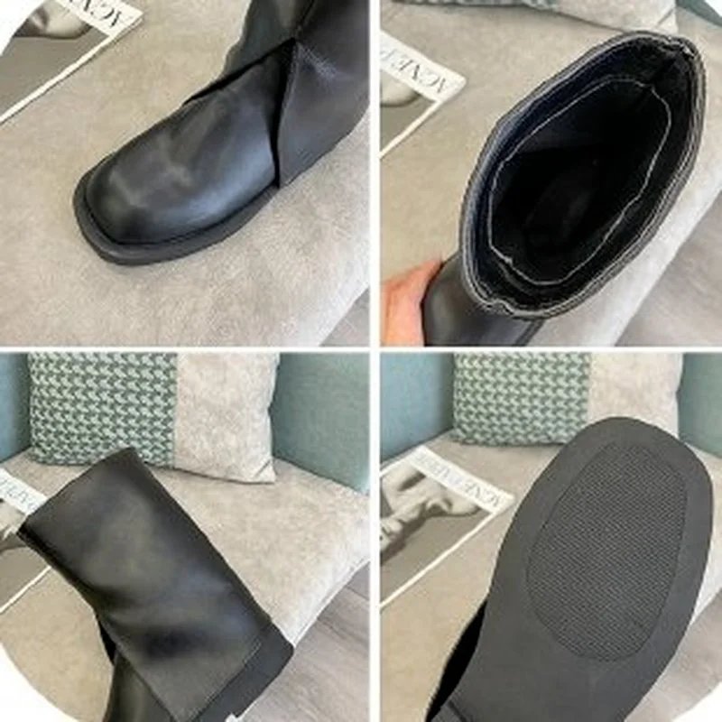 

Women Boots 2021 New Autumn Winter Trouser Legs Boots Fashion Vintage Female Short Boots Half Botas De Mujer Botas Mujer