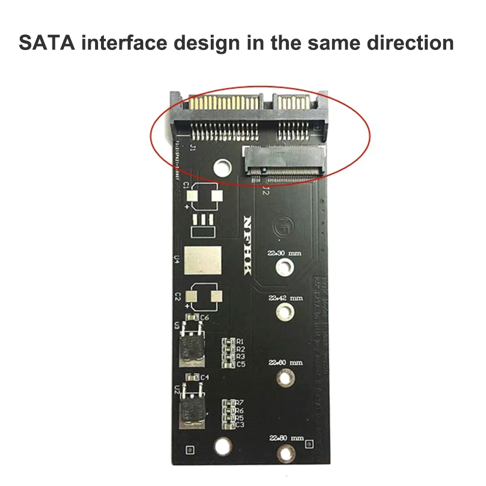 Адаптер для компьютера карта настольного шасси жесткого диска NGFF206 M.2 NGFF SATA SSD на 7
