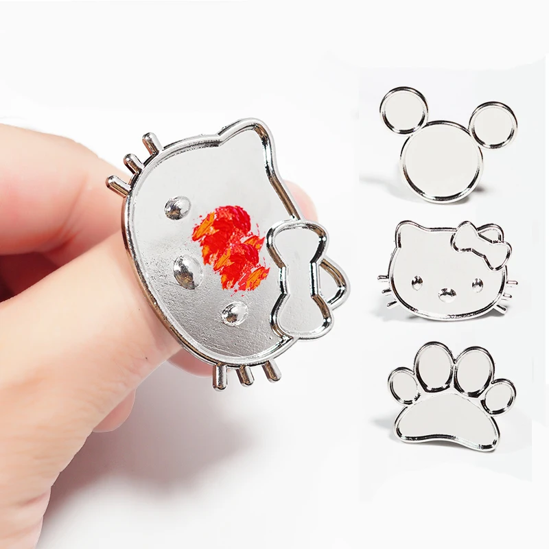 Мини-палитра для смешивания дизайна ногтей свободной руки Женская Палитра