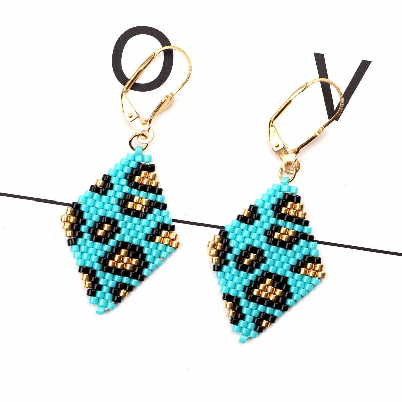 

FAIRYWOO punk Leopard Earrings Fashion Hot Pink advanced Jewelry Miyuki Bead Earrings Designer Earrings For Women Luxury Gifts