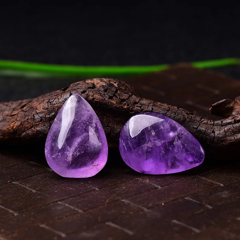 1 шт. Натуральный Аметист Любовь кварц Хрусталь Капля воды минеральные украшения