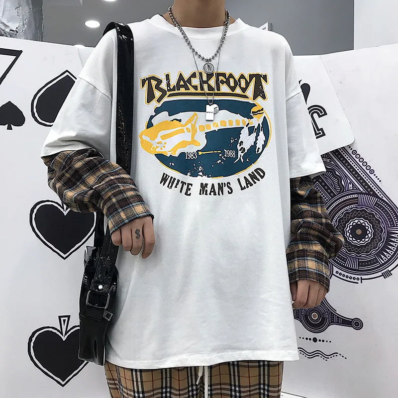 Футболка женская с индивидуальным принтом в стиле Харадзюку|Футболки| |