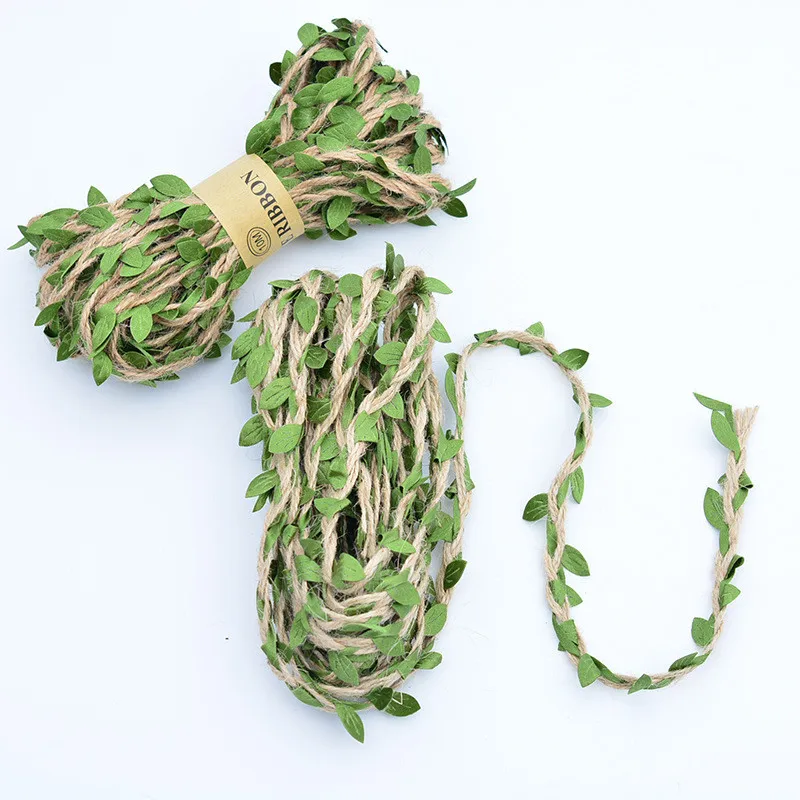 11 ярдов оливково-зеленые листья лист Отделка ленты DIY ремесло вечерние свадебные