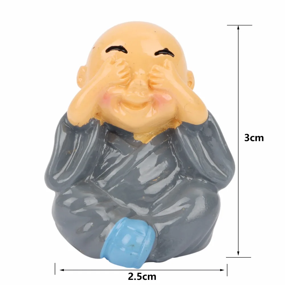 4 шт. мини-фигурка монах куклы аниме фигурка террариумные миниатюрюры микро