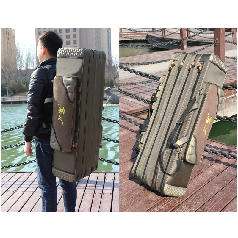 Сумка для удочки из ткани Оксфорд толщиной 120 см 1680D 2/3/4 слоя большая емкость