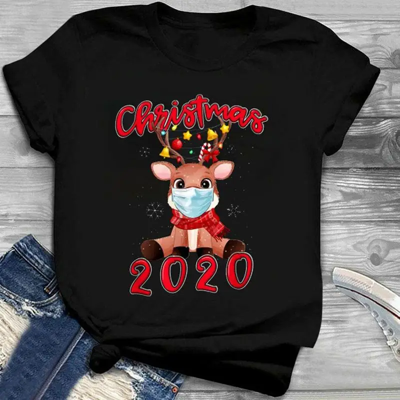 

2020 Christmas T Shirts For Men Reindeer Funny Tops Gifts T-Shirt Shirt Tee Unisex Merry Funny Christmas Q2B9