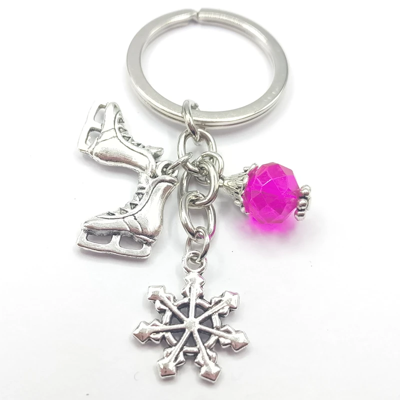 Брелок для ключей ювелирные изделия античная подвеска с лезвием из льда синей