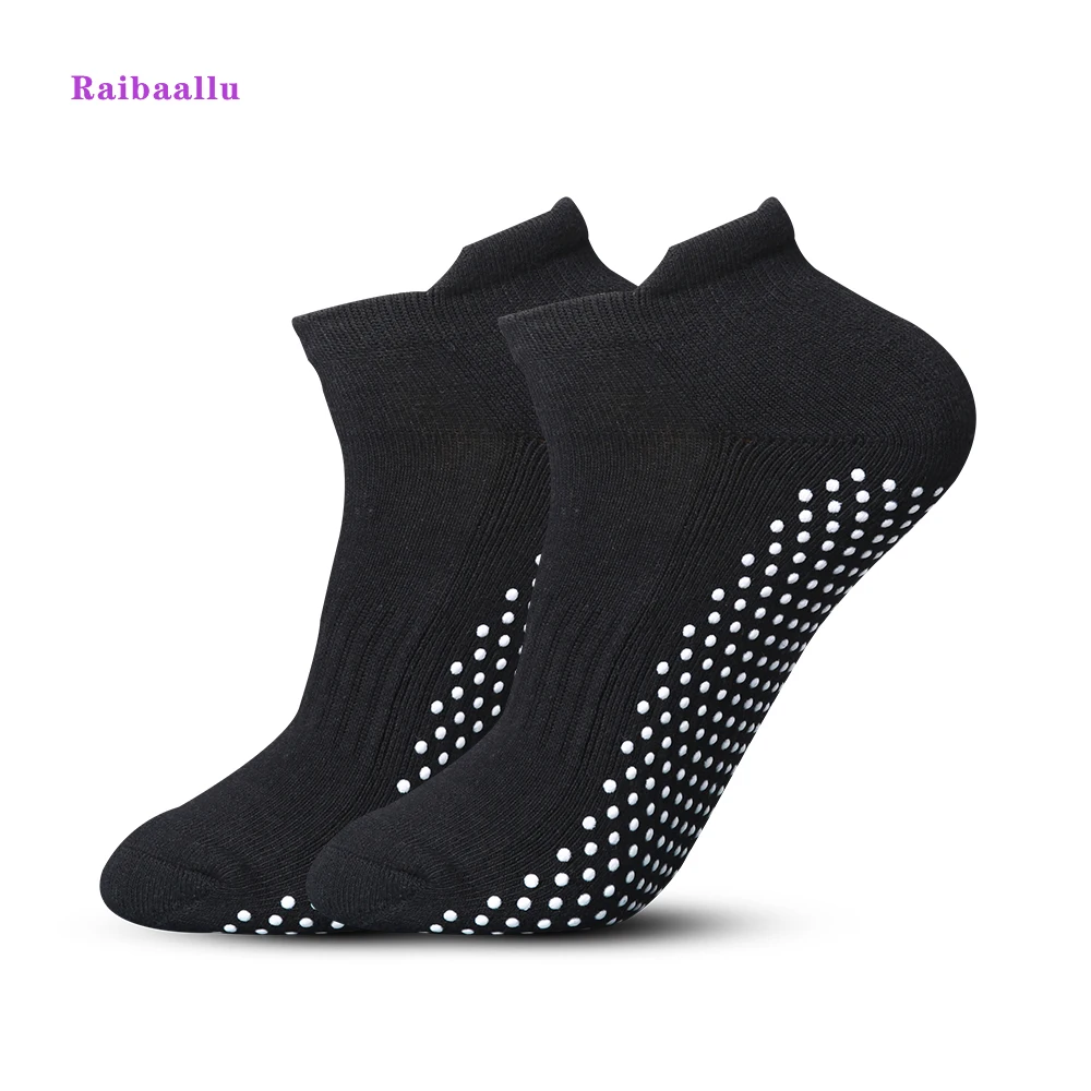 Raibaallu 5/партия мужские и женские носки для йоги утолщенные спортивные