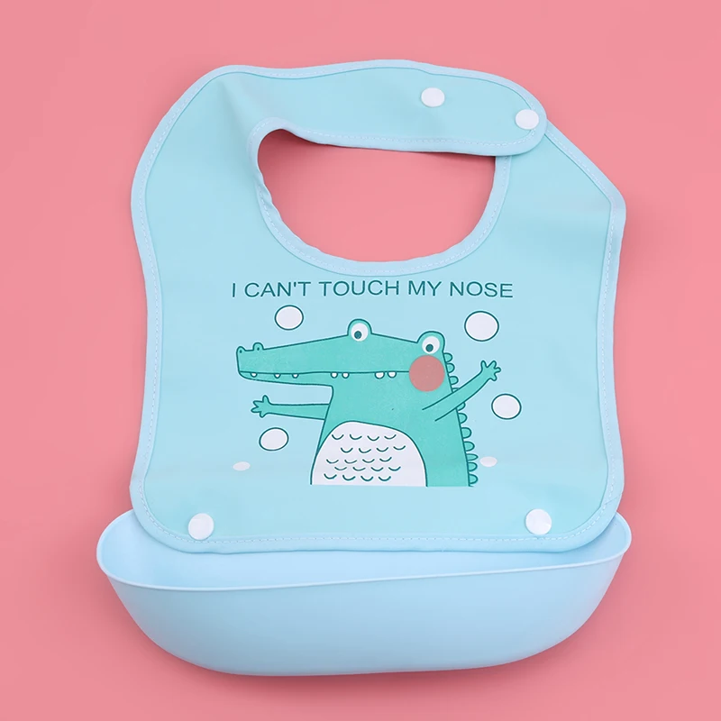 Детские нагрудники для девочек и мальчиков силиконовые с принтом одежда малышей