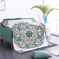 bohemia sofa cover flower sofa towel for living room bear couch slipcoverl 100cotton couch cover blanket