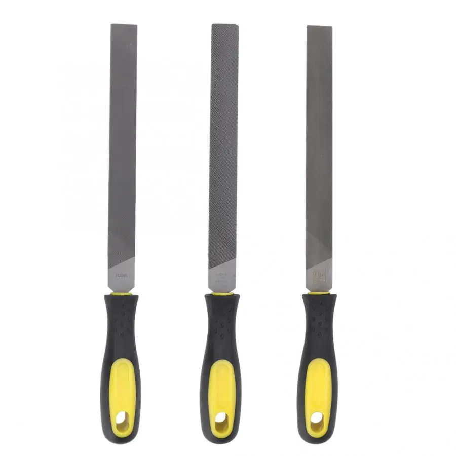 

8in Flat Mill Steel File Grinding Blade with Handle Sharpening Shaping Tool for Metal Hand Tools Carving Woodworking Tools