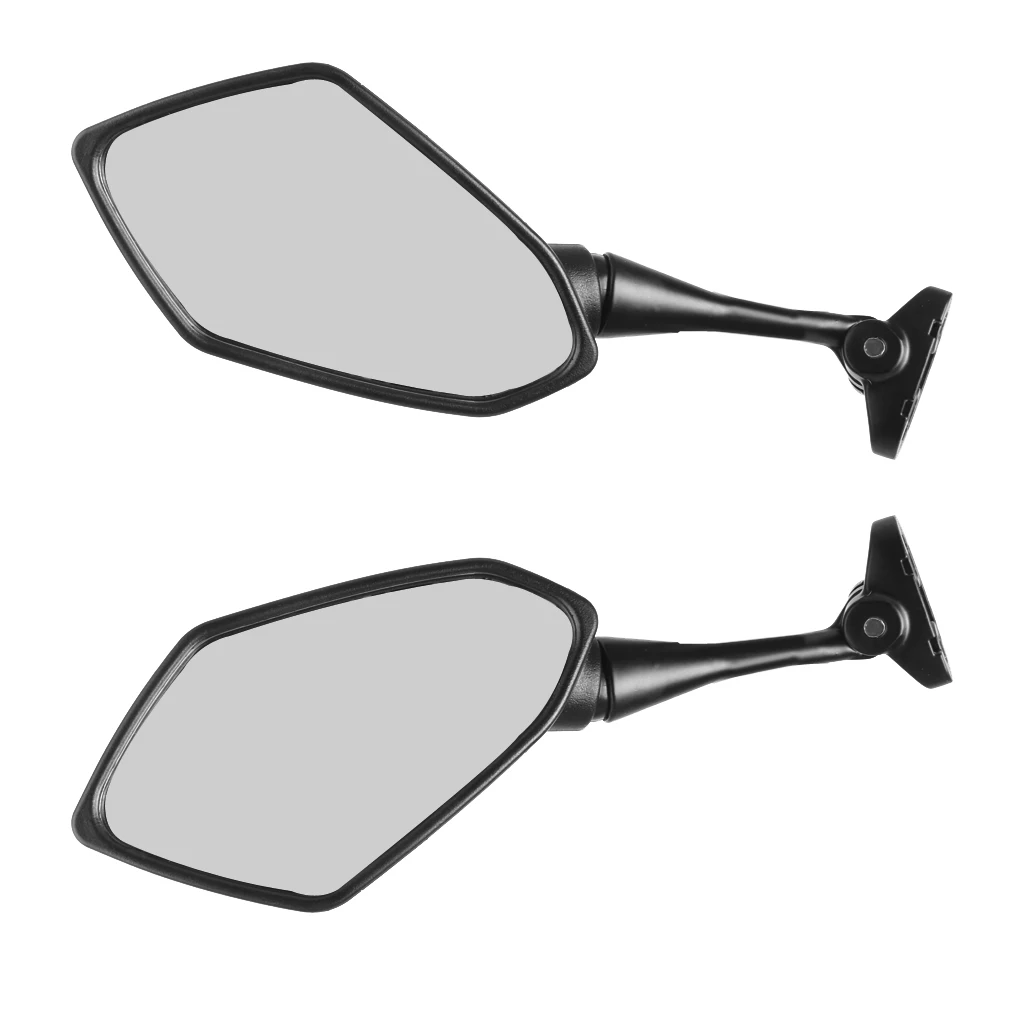 

Universal Motorcycle Rearview Back View Mirror - Handlebar Mount Rear View Mirrors Pair - Black