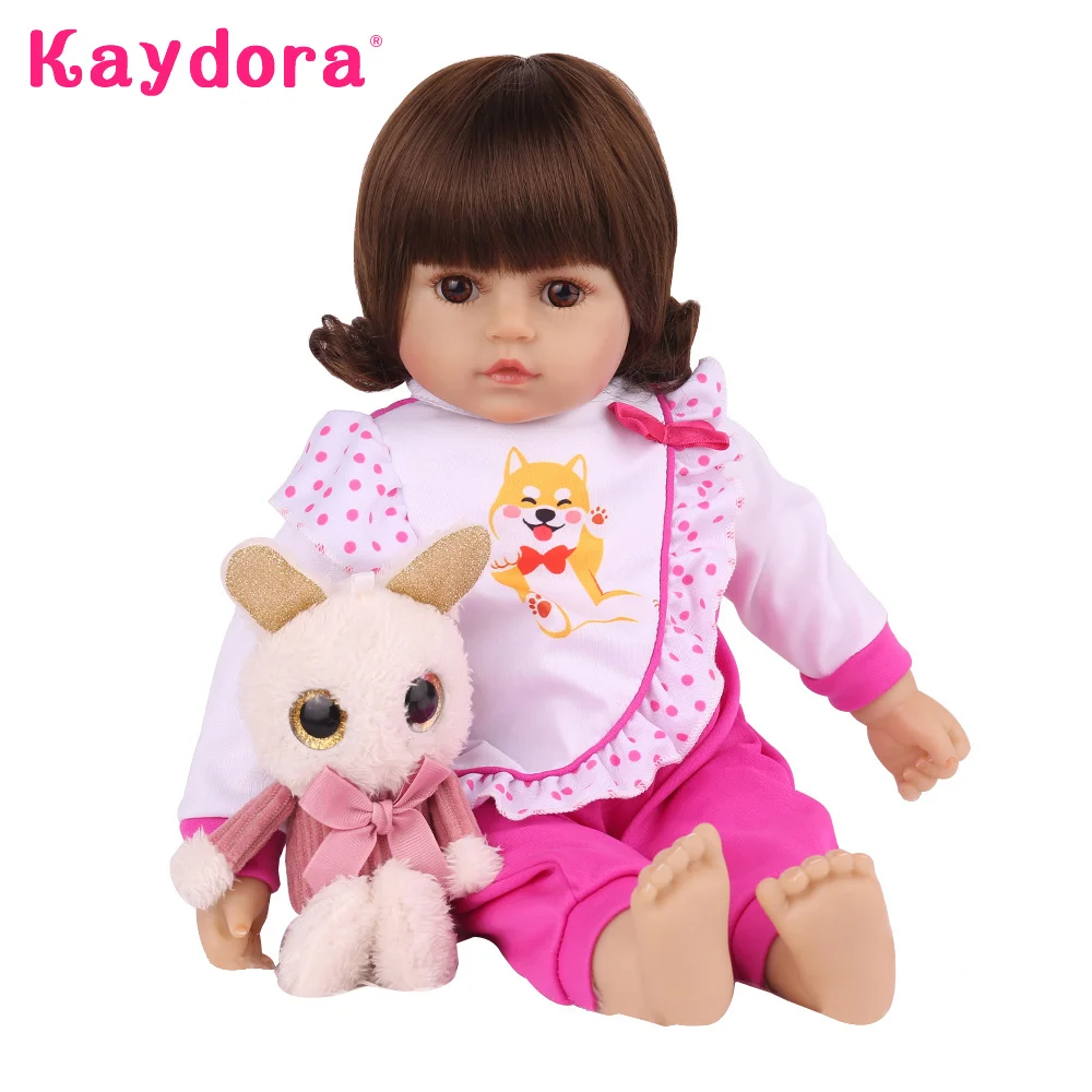 

KAYDORA New Arrival Soft Alive Silicone Reborn Baby dolls 48cm Cute Menina Toddler Handmade adorable Boneca Toys Kids Playmates